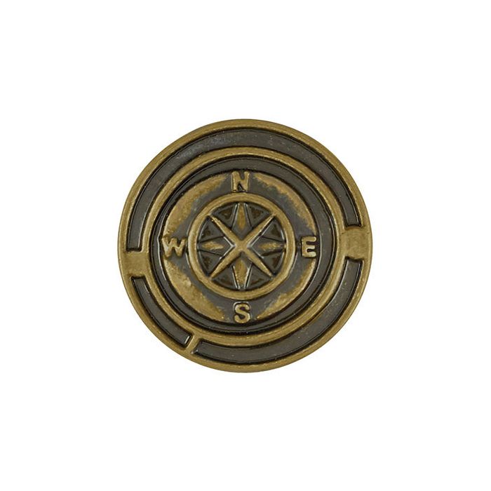 Antique Brass Commpass