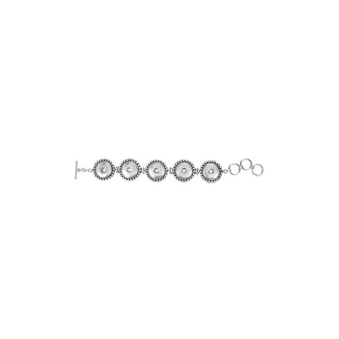 5-Snap Metal Bracelet 7" - 9"
