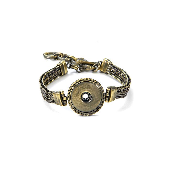 AB 1-Snap Multi Chain Bracelet 7" - 8.5"