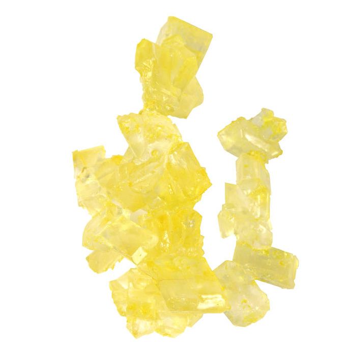 Lemon Rock Candy on a String