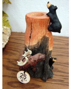Bear and Moose Bud Vase